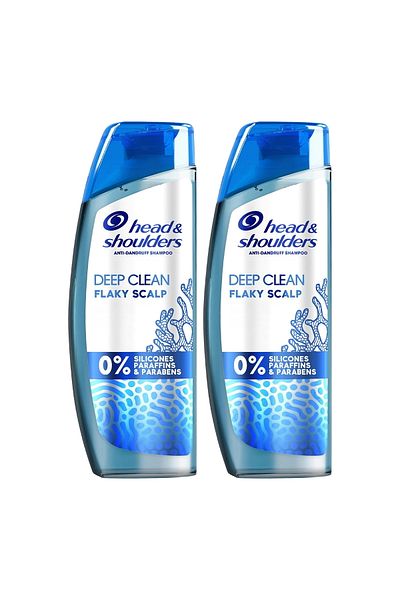 Head&Shoulders Head & Shoulders Deep Clean Flaky Scalp Sea Minerals Anti-Dandruff Shampoo Value Pack 2 x 400 ml