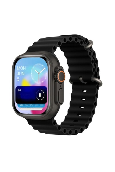 schitec HK10 Ultra 3 Amoled Ekran Android İos HarmonyOs Uyumlu Akıllı Saat Siyah