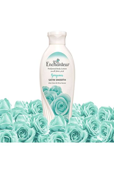 ENCHANTEUR Satin Smooth Gorgeous Lotion with Aloe Vera & Olive Butter 250 ml