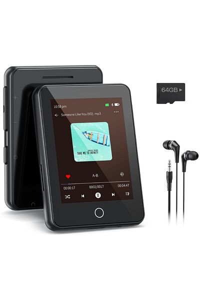 Velixo Mp3 Player 2.4" Touchscreen, Bluetooth 5.2, 80gb, Hifi, Fm Radio, Voice Recorder, E-book, Alarm