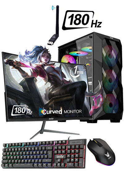 IZOLY Entei X I3-12100f 16gb 512gb M.2 Nvme Rx 580 8gb 24" 180hz Oyuncu Masaü...