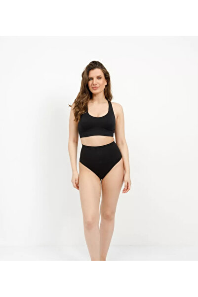 MİSTİRİK Mabet Bel Bölgesi Etkili Slip Külot Siyah Renk