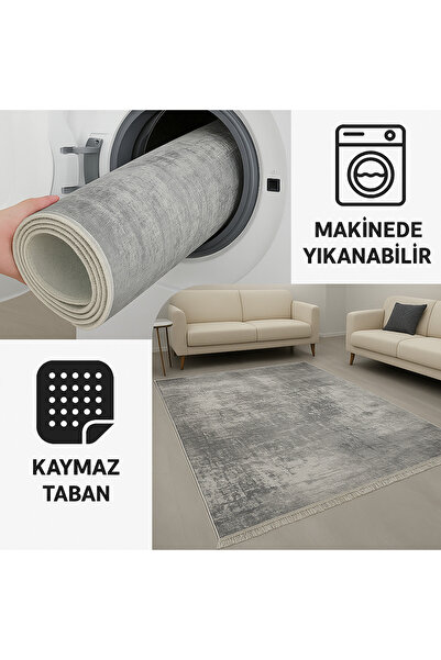 Formeya Dot Taban Kaymaz Halı Yolluk Mutfak Salon Halısı Dijital Baskılı Yıkanabilir