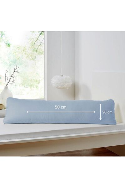 AKGÜN EV TEKSTİLİ Multi-Purpose Orthopedic Cylinder Pillow Neck Leg Waist Support Pillow 15x50 cm