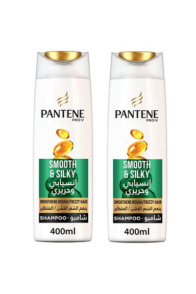 Pantene Shampoo Smooth & Silky 2 x 400 ml