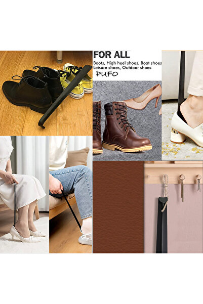 PUFO metal shoe rack 59 cm long for shoes, black