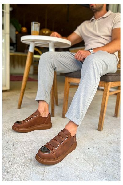 Chekich Ch251 Crt Mirror Men's Shoes Tan