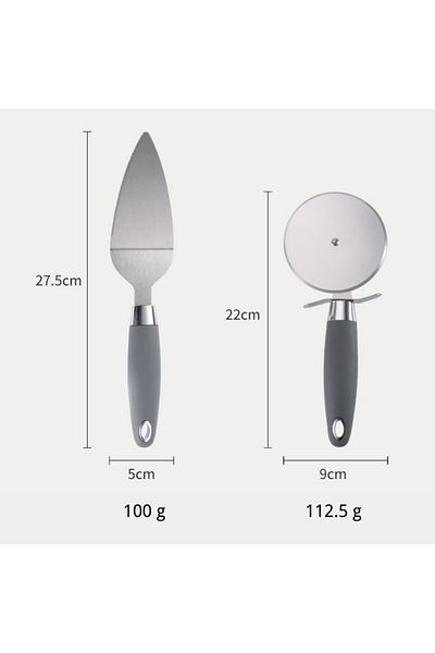 Viyogo Pizza utensil set, 2 pieces, stainless steel