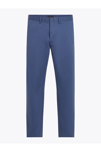 Tommy Hilfiger Denton Chino Satin Men's Blue Trousers - Mw0Mw37873