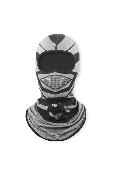 GP KOMPOZİT Gp Kompozit Winter Biker Balaklava Mask Gray (1 Pcs Neck Collar Buff Gift)