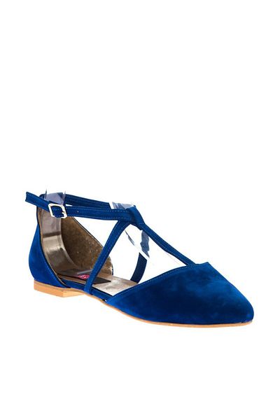 Fox Shoes Saks Blue Γυναικείες Μπαλαρίνες D726537302