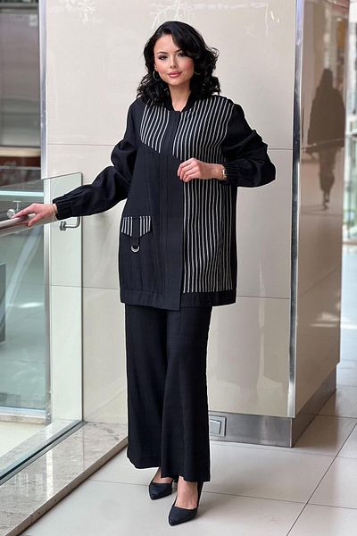 Nuss Strip Jacket Set