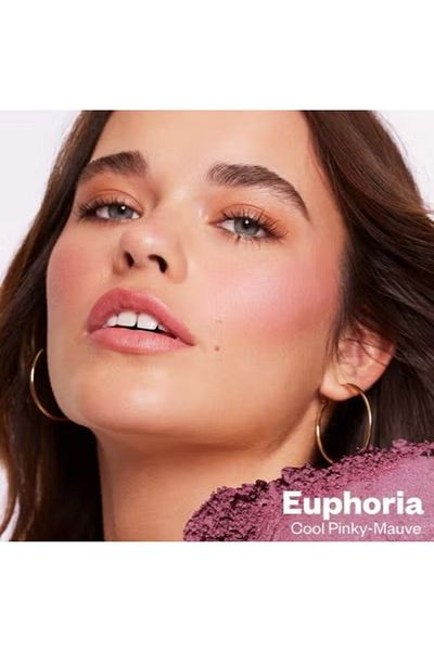 KOSAS Blush is Life Baked Talc-Free Dimensional + Brightening Blush, Euphoria - Cool Pinky Mauve