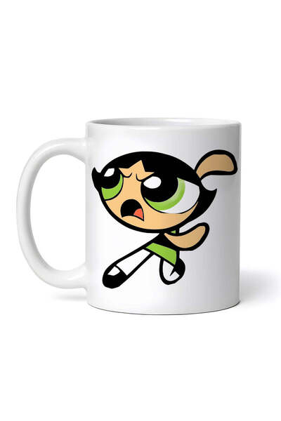 OEM Cană albă personalizată, Fetițele Powerpuff, minunea Buttercup, INOVATIX®...