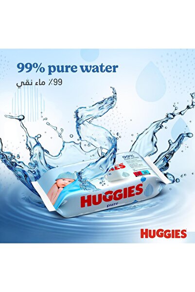 Huggies Pure Baby Wipes, 672 Wet Wipes
