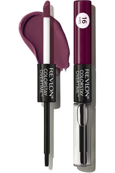 Revlon Liquid Lipstick with Clear Lip Gloss, ColorStay Overtime Lipcolor, Dual Ended