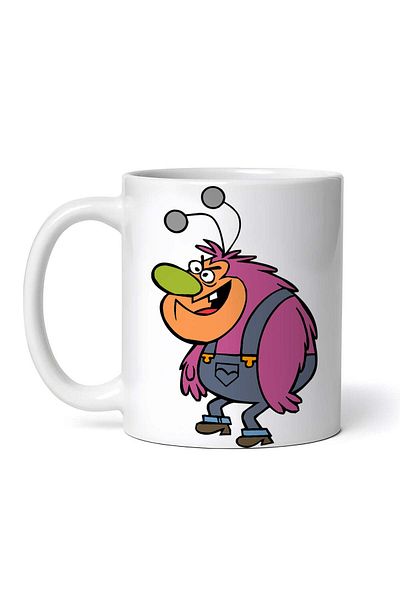 OEM Cană albă personalizată, Fetițele Powerpuff Fuzzy Lumpkins, INOVATIX®. 330 ml