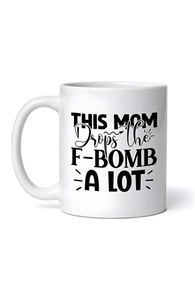 OEM Cană albă personalizată, Această mamă face multe lucruri cu bombă, INOVAT...