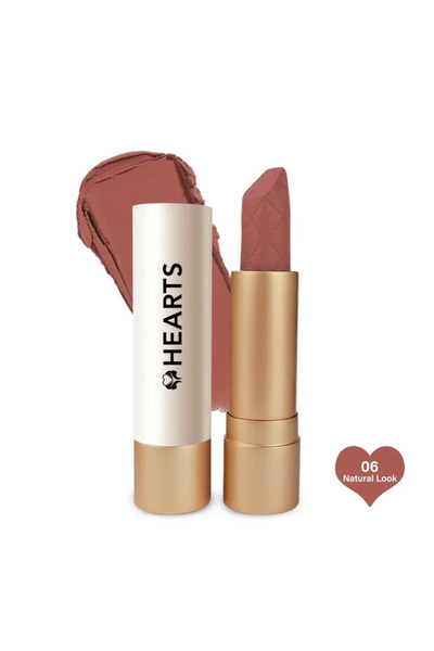 Hearts هارتس أحمر شفاه كريمي - ناتورال لوك 06