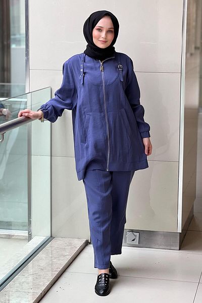 Nuss Belt Epaulette Cap Trousers Set