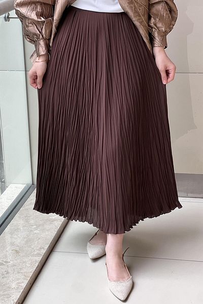 sentez giyim Synthesis Chiffon Cropping Skirt