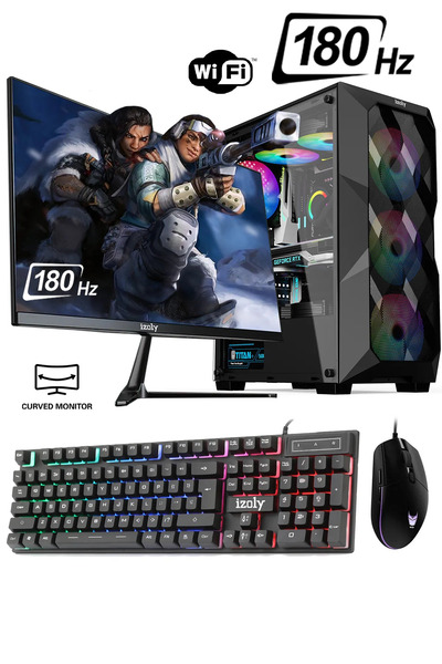 IZOLY Cleffa X I3-10100f 16gb 256gb M.2 Nvme Rtx 2060s 8gb 24" 180hz Oyuncu M...