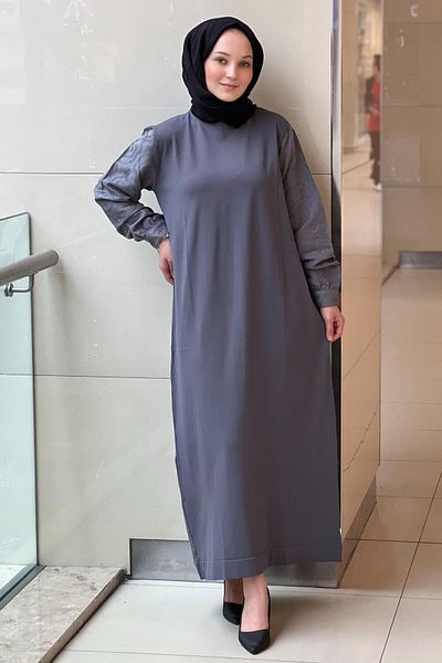 Nuss Sleeves Vegan Silk Mercerized Dress