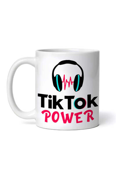 OEM Εξατομικευμένη Λευκή Κούπα, Tik Tok Power, Inovatix®. 330 ml