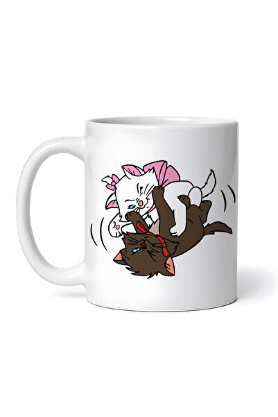 OEM Cană albă personalizată, Pisicile Aristocrate Berlioz și Marie, INOVATIX®...