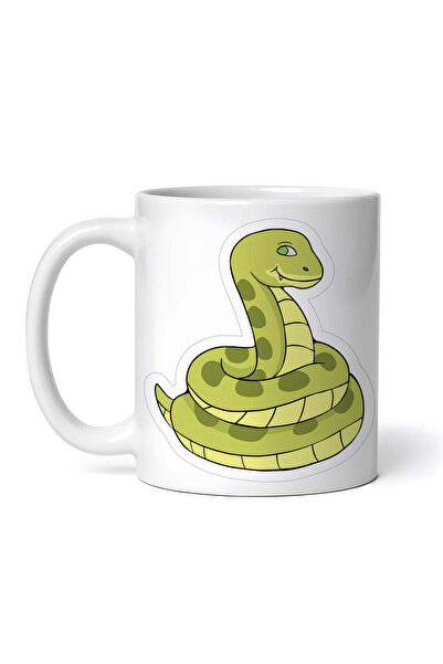 OEM Cană albă personalizată, Șarpe Inteligent, Inovatix®. 330 ml