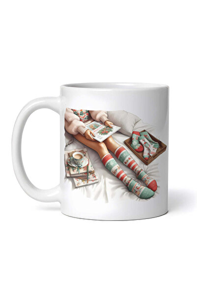 OEM Εξατομικευμένη Λευκή Κούπα, Χριστουγεννιάτικη Ζωγραφική Galathea, Inovati...