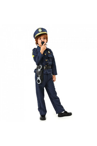 OEM Policeman costume for children, M, 110-120 cm