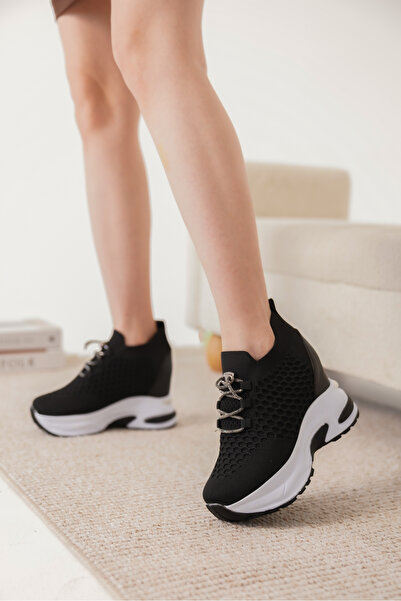 Cananın Pabuçları DNR 450 High Hidden Heels Tricotaj pentru femei Pantofi spo...