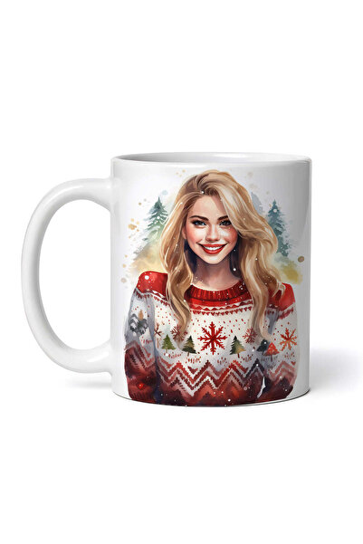 OEM Cană albă personalizată, pulover de iarnă Codruța, INOVATIX®. 330ml