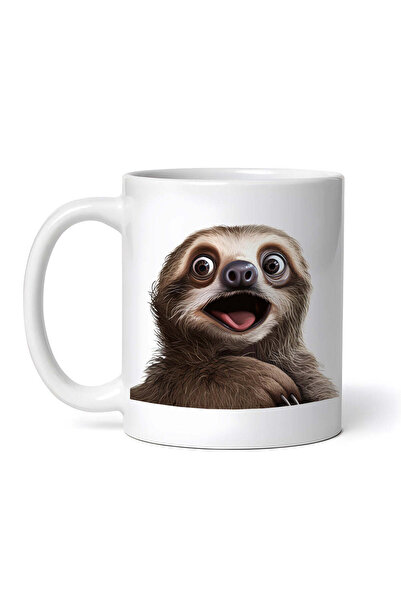 OEM Εξατομικευμένη Λευκή Κούπα, The Wondering Sloth, Inovatix®. 330ml