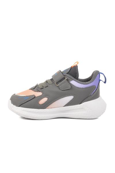WALKWAY 2480 P Gray-Orange-Blue Children's Sports Shoes Ruffon