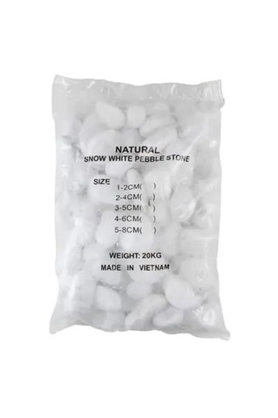 ACE Natural Snow White Pebble Pack (5-8 cm, 20 kg)