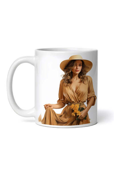 INOVATIX Personalized white mug, Adina Dress, INOVATIX®. 330ml