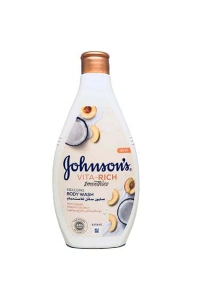 Johnson Vita Rich Liquid Bath Soap with Milk, Peach, and Coconut Extract by Johnson - 400ml