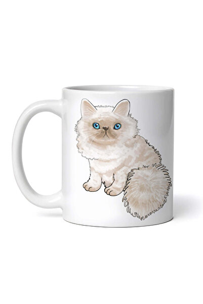 OEM Εξατομικευμένη λευκή κούπα, Fluffy kitten, INOVATIX®. 330ml