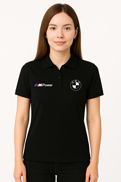 Edizen Bmw M Power Βαμβακερό ύφασμα μαλακής υφής αναπνεύσιμο ύφασμα μαύρο μπλουζάκι με λαιμόκοψη Unisex