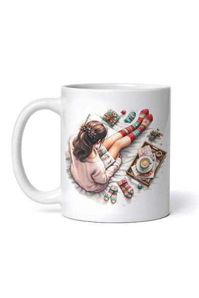 OEM Cană albă personalizată, pictură de Crăciun Althea, Inovatix®. 330 ml