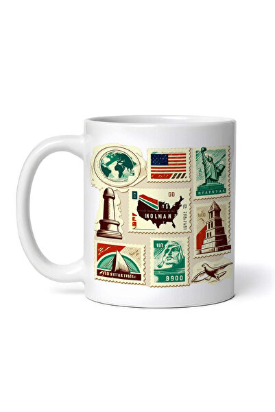 OEM Cană albă personalizată, set de ștampile, Inovatix®. 330 ml