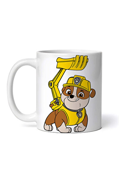 OEM Cană albă personalizată, Rubble Paw Excavator Patro, Inovatix®. 330ml