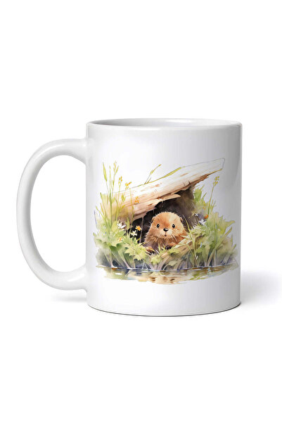 OEM Cană albă personalizată, Pui de Cârtiță, INOVATIX®. 330ml