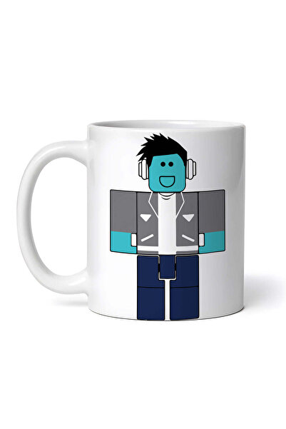 OEM Cană albă personalizată, Roblox Dued1, INOVATIX®. 330ml