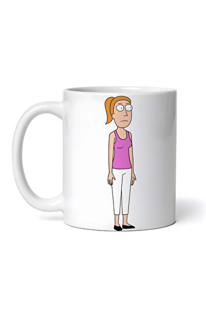 OEM Cană albă personalizată, Summer Smith Rick și Morty, INOVATIX®. 330 ml