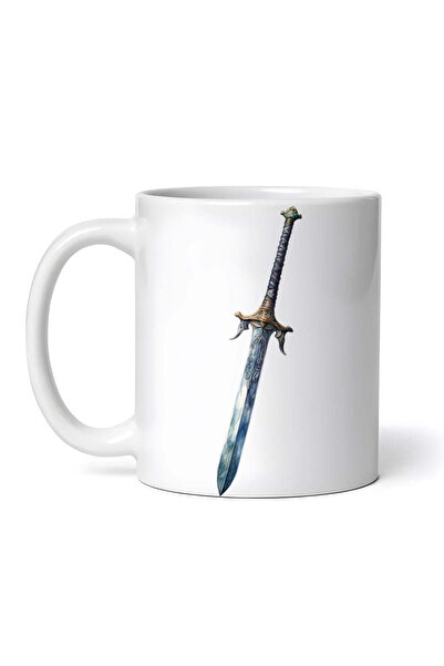 OEM Cană albă personalizată, Sabie Vikingă, INOVATIX®. 330ml