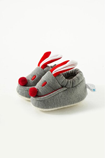 kidszone Non-Slip Sole Throat Elastic Rabbit Figured Comfortable Baby Booties 0-6 Months