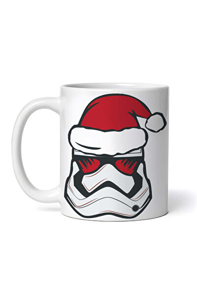 OEM Cană albă personalizată, Starwars Stormtrooper Crăciun, INOVATIX®. 330 ml